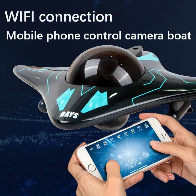 Mini WiFi Remote Control Underwater Camera Boat